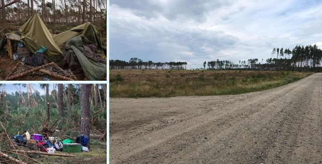 Kiedyś rósł to gęsty las, dziś puste pola przypominają o tragedii. Podczas obozu harcerskiego zginęły dwie nastoletnie harcerki. Namiot, w którym spały, przygniotło drzewo złamane przez nawałnicę.