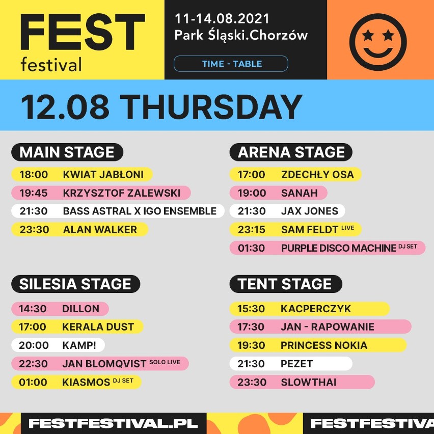 Fest Festival rusza już 11 sierpnia. Podczas 4 dniowego...