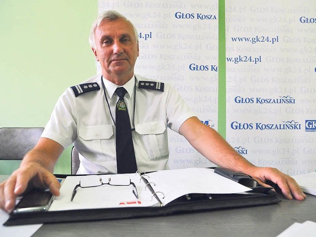 Inspektor Józef Hatała jest policjantem od 1976 roku. Ma 59 lat. 