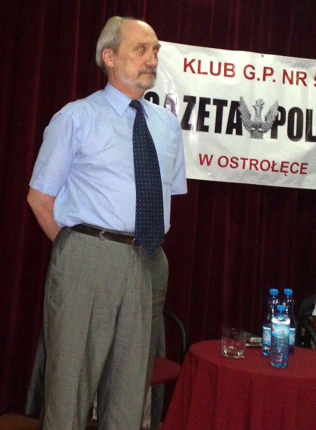 Antoni Macierewicz w Ostrołęce.