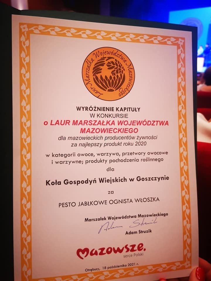 Renata Klaus z Goszczyna koło Grójca najaktywniejszą liderką obszarów wiejskich na Mazowszu!