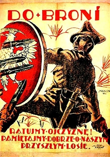 Polski plakat rekrutacyjny z 1920 roku.