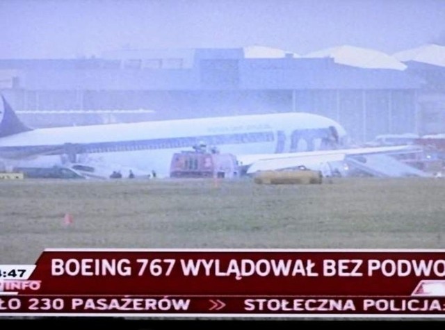 udało się bezpiecznie wylądować bez podwozia