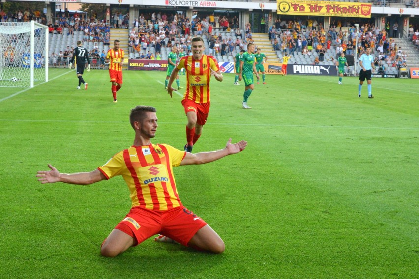 Piłkarze Korony Kielce wygrali ze Śląskiem Wrocław 2:1 w...