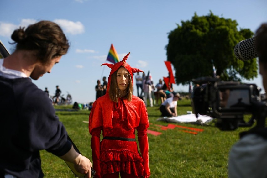 Krakowskie aktywistki ze Strajku Kobiet kręciły spot na...