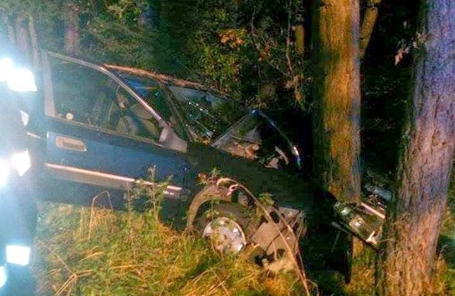 Na lokalnej drodze niedaleko miejscowości Czelin samochód uderzył w drzewo, chwilę wcześniej młodzi ludzie bawili się w jednym z mieszkowickich lokali.