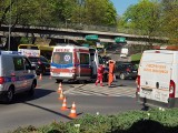 Wypadek karetki w Bytomiu: Kierowca samochodu dostawczego jest ranny ZDJĘCIA Karetka jechała na sygnale