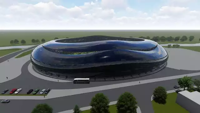 Taką futurystyczną propozycję stadionu piłkarskiego przy ulicy Kilińskiego 47 w Nowym Sączu przygotowali między innymi studenci z Wydziału Architektury Politechniki Krakowskiej