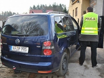 Skradziony samochód został zabezpieczony przez policjantów