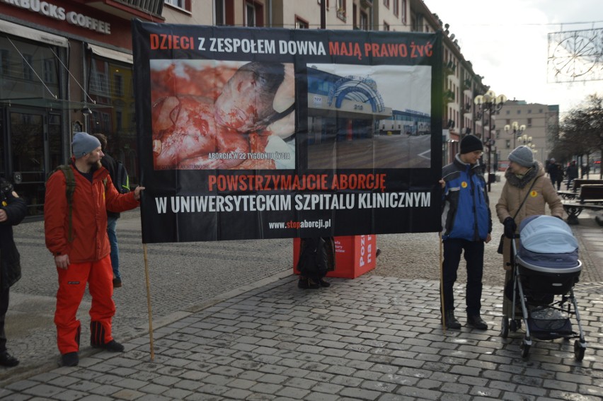 Zdjęcia martwych płodów na Świdnickiej. Pikietowali przeciwnicy aborcji
