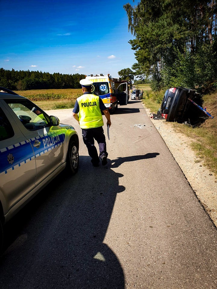 Wypadek zablokował drogę relacji Mońki - Goniądz