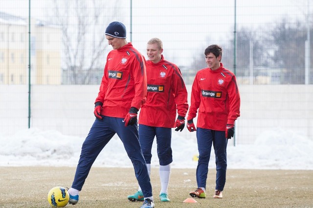 Trening reprezentacji U21 przed meczem z Litwą