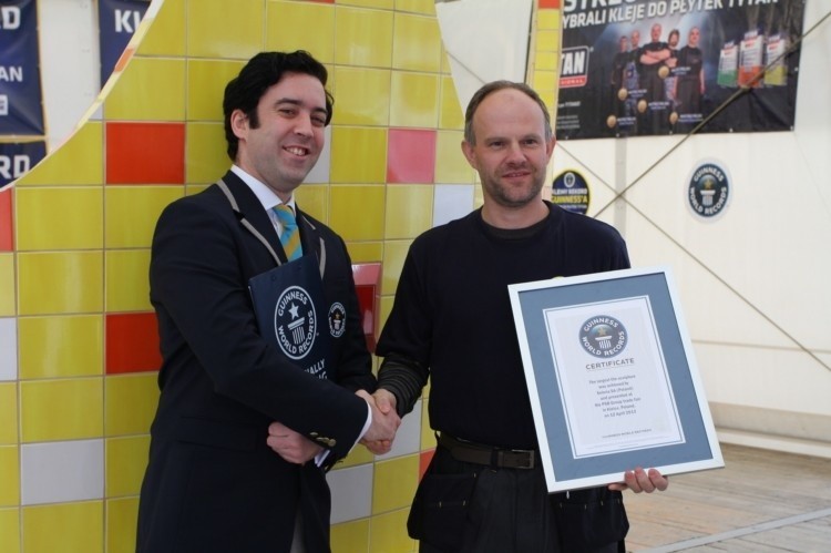 Białostoczanin Piotr Jończyk pobił rekord Guinnessa (zdjęcia)