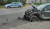 Lubliniec. Pijana mieszkanka zderzyła się z ciężarowym mercedesem