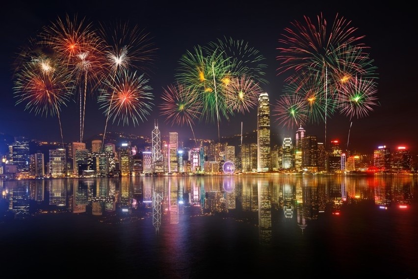 Hong Kong, czyli najwspanialszy pokaz sztucznych ogni...