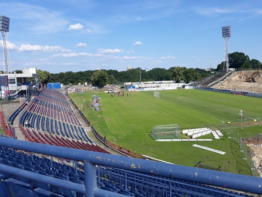 Budowa nowego stadionu Pogoni Szczecin - stan na 18 czerwca.