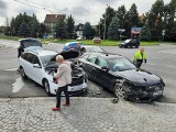 Wypadek trzech samochodów w Strzelinie na drodze krajowej nr 39