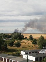 Potężny pożar niedaleko Wielunia. Do akcji wyruszyły 22 zastępy straży, a także samolot 