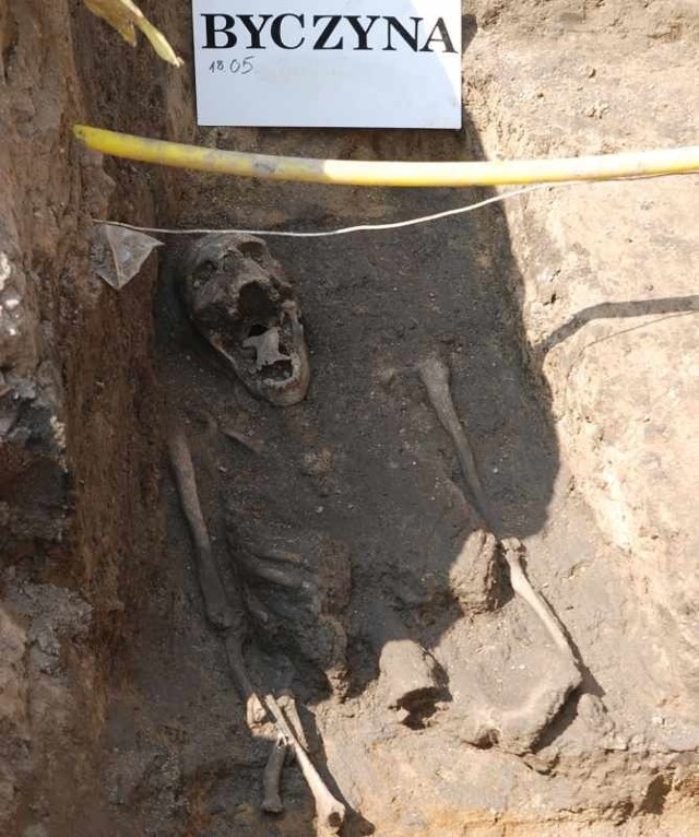 Kobieta, której szczątki wykopano w okolicy kościoła św. Mikołaja, umarła w wieku 40 - 50 lat.