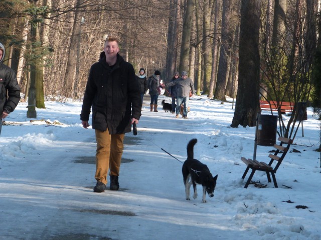 Dla Macieja Zimowskiego park to miejsce częstych  spacerów. Nowa zieleń na pewno będzie sprzyjać wypoczynkowi.