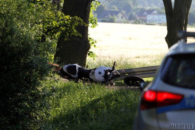 W wypadku na DK 46 zginął w niedzielę 30-letni motocyklista.