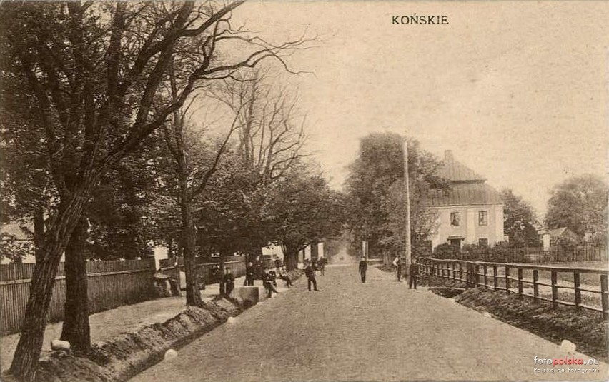 Lata 1905-1915 , Ulica Partyzantów w Końskich