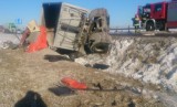 Wypadek na obwodnicy Olecka. Zginął 42-letni kierowca ciężarówki (ZDJĘCIA)