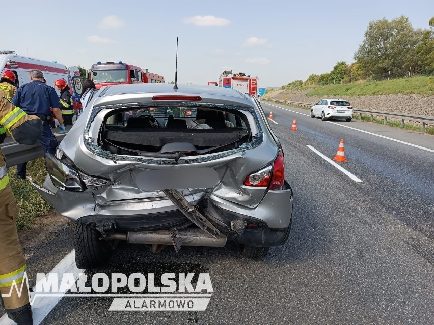 Kraków. Wypadek na A4. Rozbite dwa auta. Znów BMW