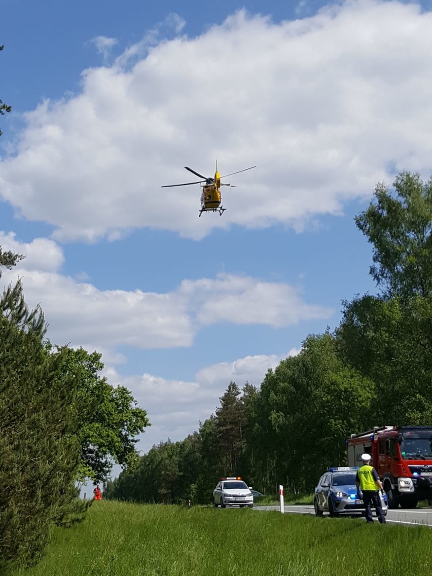 Na drodze krajowej nr 25 niedaleko Białego Boru w powiecie...