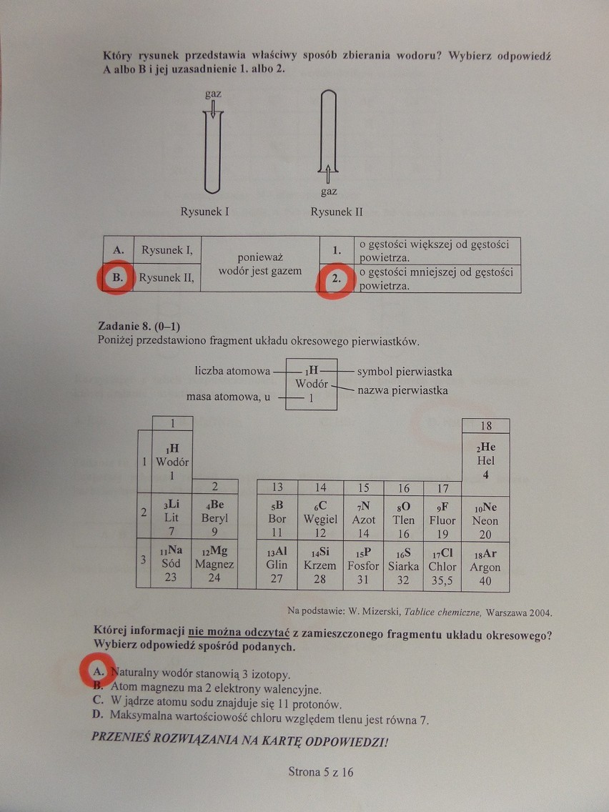 EGZAMIN GIMNAZJALNY 2015. PRZYRODA ODPOWIEDZI! [PYTANIA,...