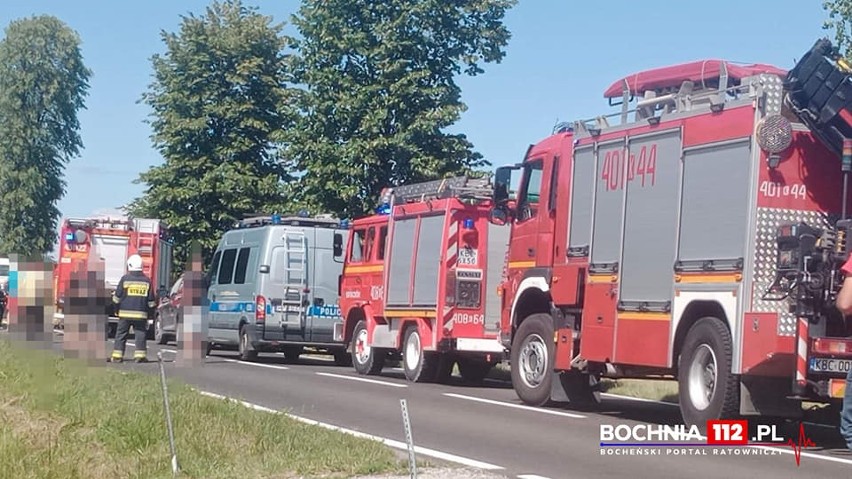 Zderzenie dwóch samochodów w Baczkowie na drodze...