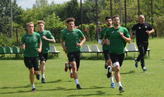 Środowy trening Radomiaka na boisku przy ulicy Struga 63.