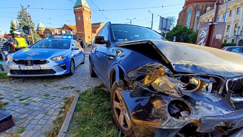 Wypadek przy Hali Targowej we Wrocławiu 9.09.2021