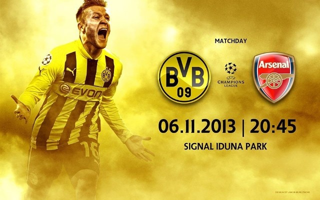 Mecz Ligi Mistrzów: Borussia Dortmund - Arsenal Londyn