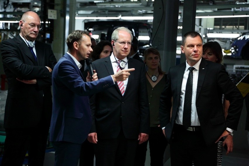 Burmistrz Hanoweru odwiedził fabrykę VW Poznań