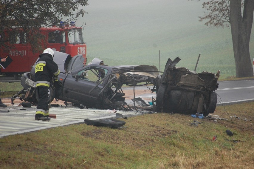 Śmiertelny wypadek w Bądkach (18.10.2015 r.)