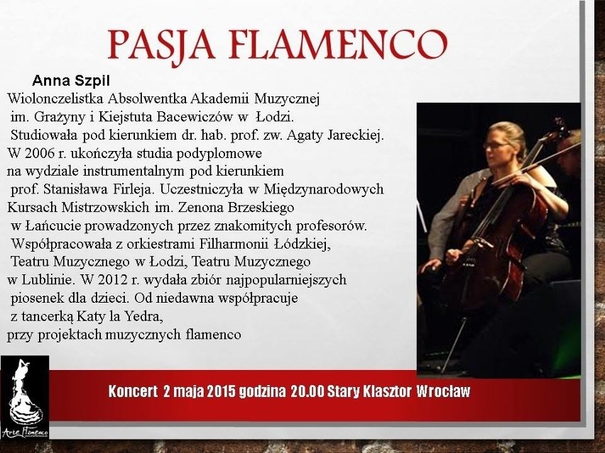 "Pasja Flamenco" koncert już 2 maja w Starym Klasztorze we...
