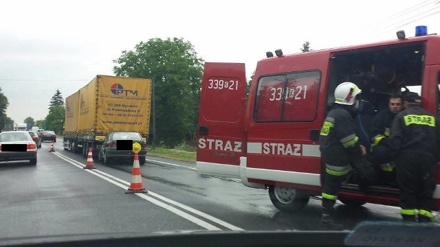 Wypadek w Wesołej na DK 7 Kraków - Miechów.