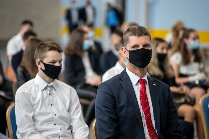 01-09-2020. Łapy Minister edukacji Dariusz Piontkowski...