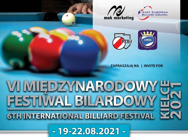 W dniach 19-22 sierpnia w stolicy województwa świętokrzyskiego odbywa się Międzynarodowy Festiwal Bilardowy Kielce 2021 wspierany między innymi przez Urząd Miasta Kielce i Urząd Marszałkowski Województwa Świętokrzyskiego.