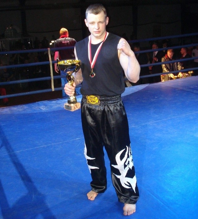 Paweł Michalak - mistrz Polski do 90 kg. 