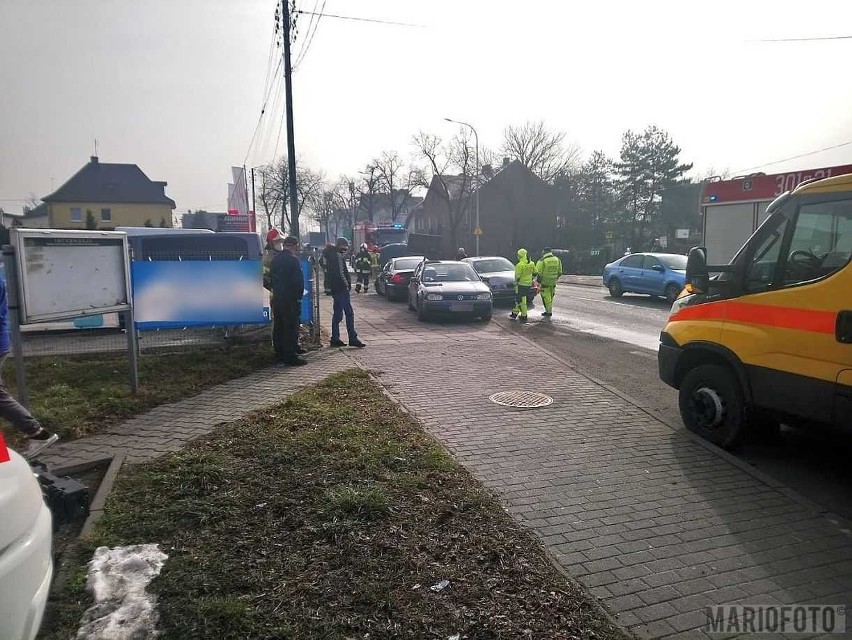 Zderzenie na ul. Braci Kowalczyków w Opolu.