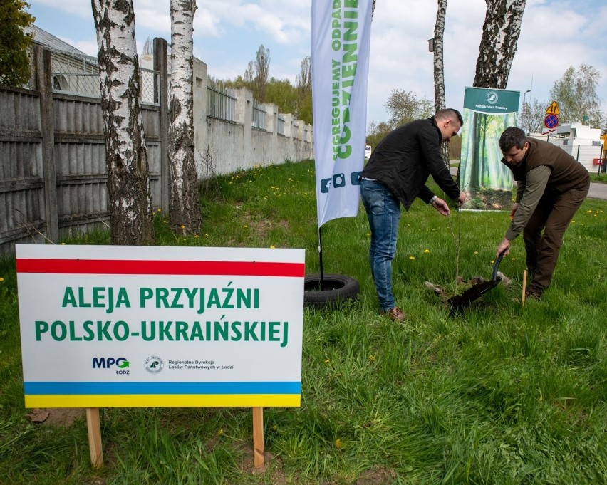 W Łodzi powstałą aleja przyjaźni polsko-ukraińskiej. Uczniowie z obu krajów zasadzili drzewa