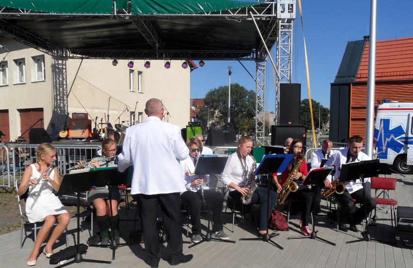 Grudziądzka Orkiestra Dęta grała m.in. w marinie