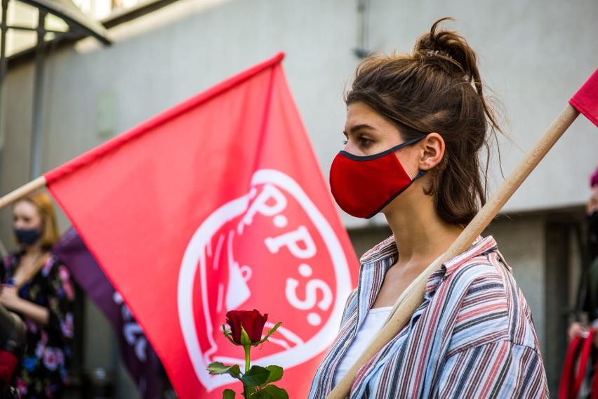 Protest zorganizowano po siedzibą Prokuratury Okręgowej