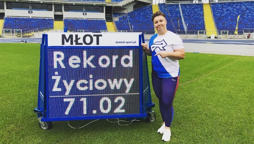 Katarzyna Furmanek rzuciła ponad 71 metrów na zawodach "Królowa Sportu wraca na Stadion Śląski". Rewelacyjny rekord życiowy!