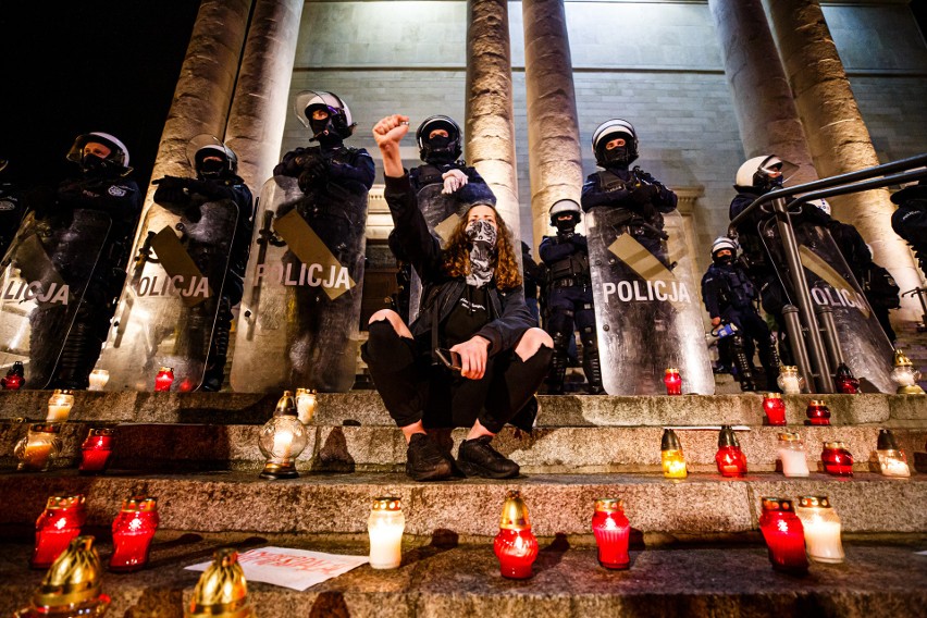 Protest przeciwko zaostrzeniu ustawy antyaborcyjnej przed...