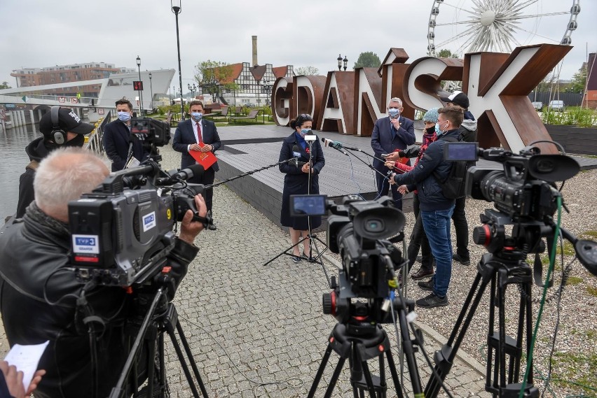 Konferencja władz Gdańska, wtorek, 26 maja 2020.