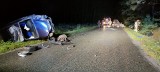 Koszmarny wypadek w Zachmielu w gminie Stromiec. Znalazła się sprawczyni, 19-latka początkowo twierdziła, że była pasażerką