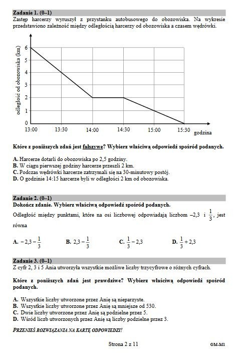 Arkusze z matematyki z 2016 roku